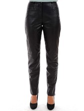 Real Black Leather Pants Genuine Lambskin Evening Out, Date Night Slim Fit Pants