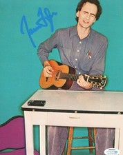 James Taylor Signed Autographed Colorful Guitar Photo ACOA