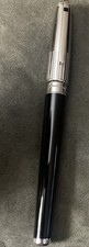 S.T. Dupont Olympio Black Lacquer and Palladium Ballpoint Pen-Blue Ink