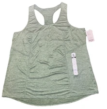 NWT Xersion Womens Sz L Everair Tank Top In Harbor Green Anti Odor Gymcore Yoga