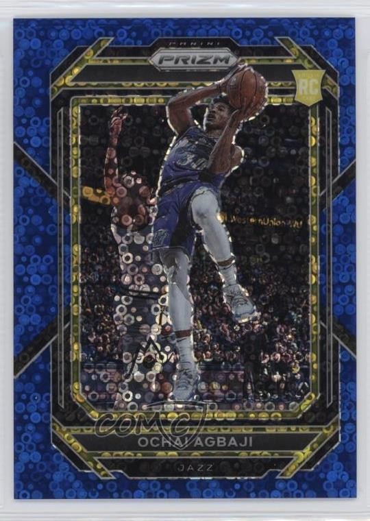 2022-23 Panini Prizm Blue Sparkle Prizm 147/144 Ochai Agbaji #267 1r13