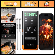 Wireless Bluetooth Smart Meat Thermometer - WiFi, 6 Sensors, 2 Probes for BBQ, G