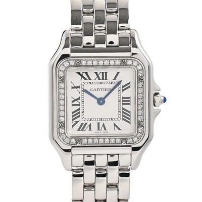 CARTIER Panthère De Cartier W4PN0008 White Ladies Used Watch #51026