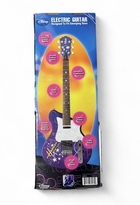 Hannah Montana ギターおもちゃ　ハンナモンタナ Disney Hannah Montana Electric Guitar Purple 3/4 Solid Body 6
