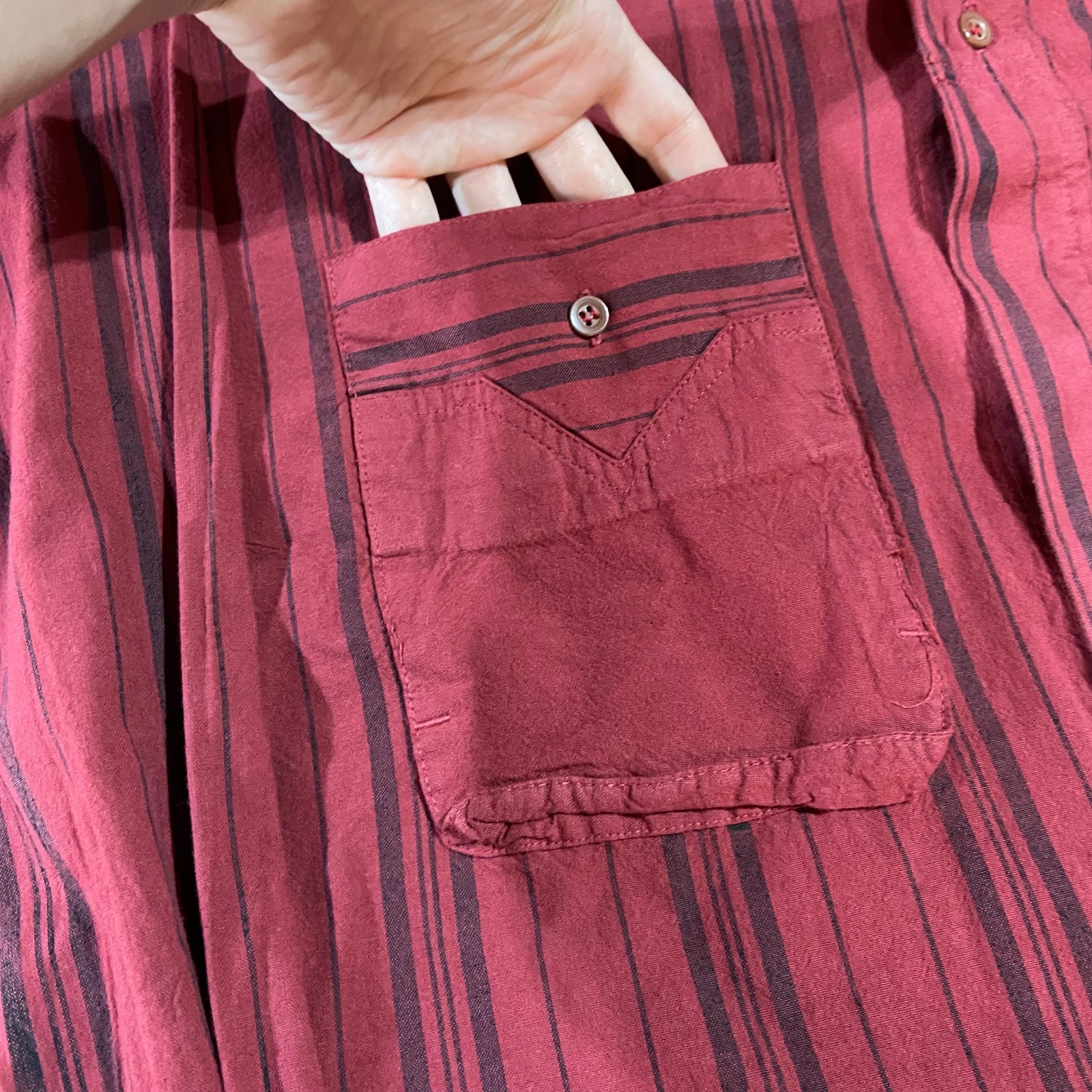 Vintage Gitano Button Down Long Sleeve Shirt Camp… - image 8