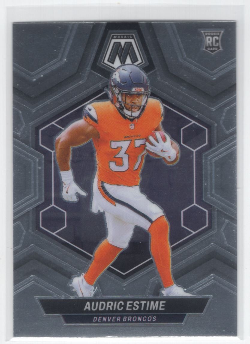 #392 2024 Panini Mosaic Base Audric Estime Rookie Denver Broncos