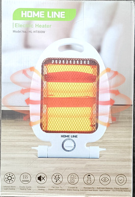 2 x Home Line Elektrischer Kachel Heater 800 Watt tragbare Elektroheizung