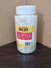 School SmArt Glitter, Snow, 7oz, Craft Supplies