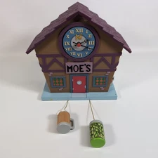 Wesco The Simpsons Talking Cuckoo Clock Moe's Tavern Homer Simpson BROKEN