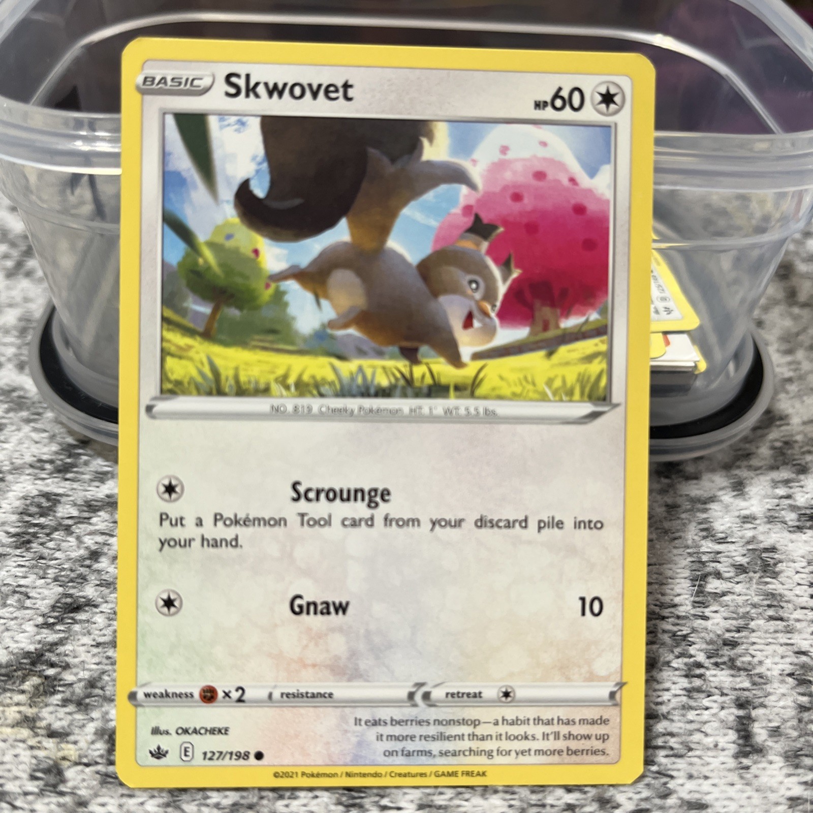 Skwovet 127/198 Regular Pokemon Card 