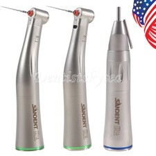Dental Electric Handpiece Contra Angle 8:1 1:1 Straight Fiber Optic LED Nosecone