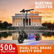 Electric Scooter: 40-Mile Range, 30mph Speed Unstoppable Daily Commuting