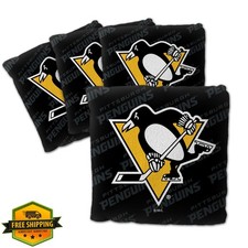 YouTheFan NHL Cornhole Bags Pittsburgh Penguins Black