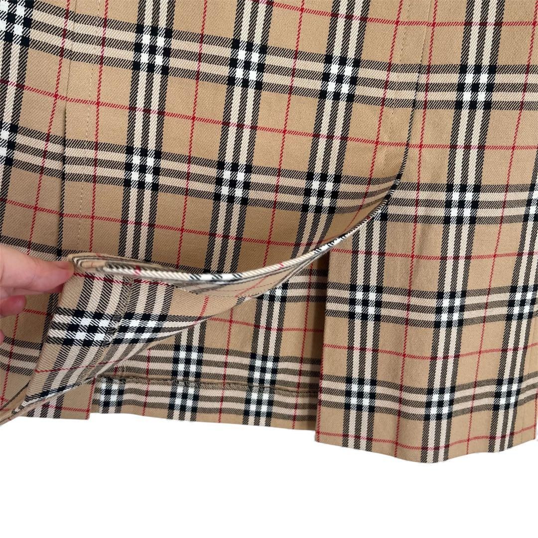 Burberry Blue Label Nova Check Knee-Length Skirt Beige 36/S(US:XS) 116273c thumbnail 21