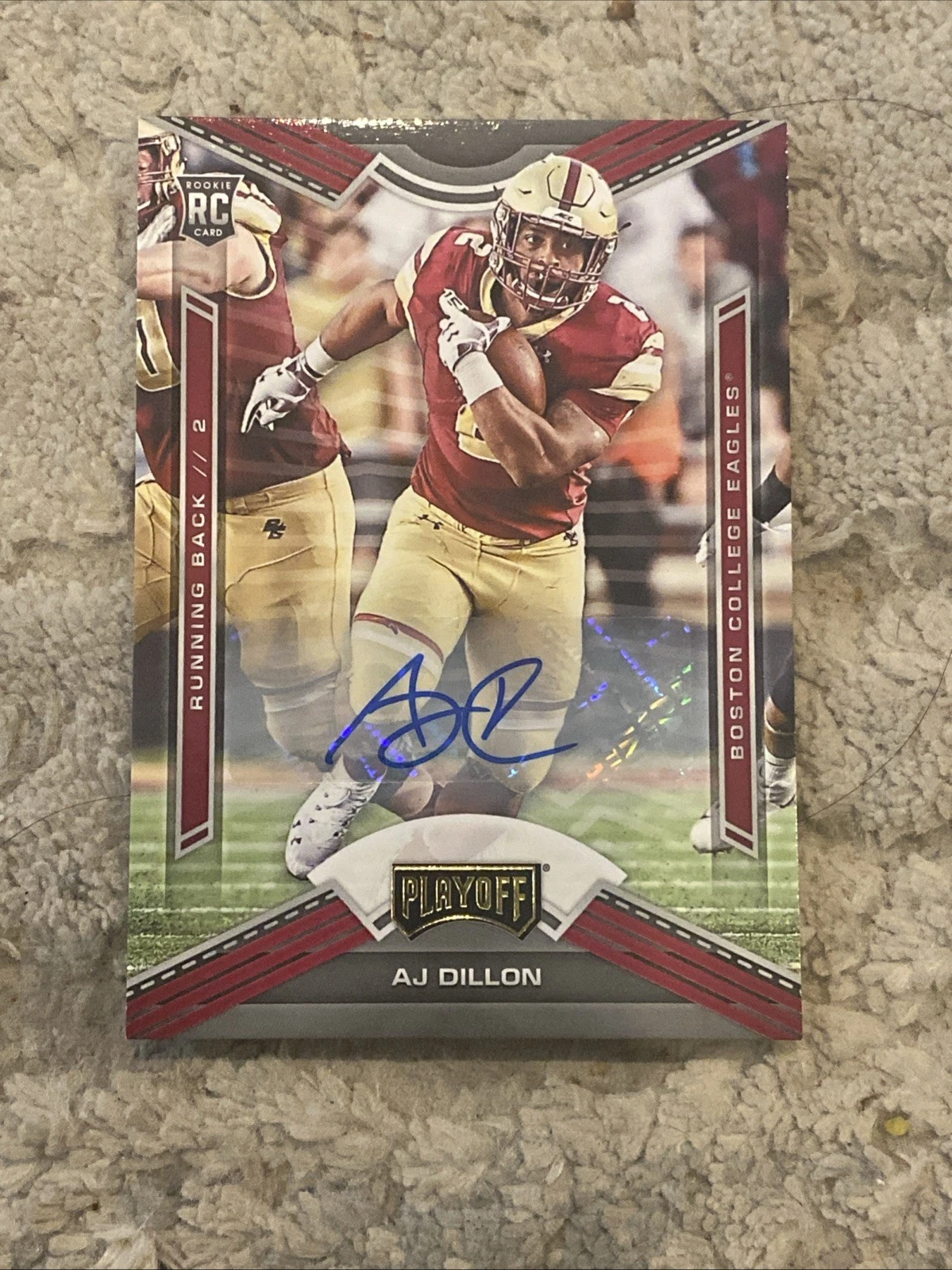 AJ Dillon Panini Chronicles Draft Picks Playoff #20 Autograph-Touchdown 1/1