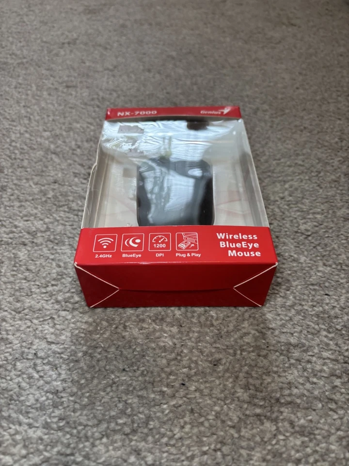 Genius NX-7000 Wireless BlueEye 1200 dpi Mouse - Black - New Boxed - Image 3 of 4