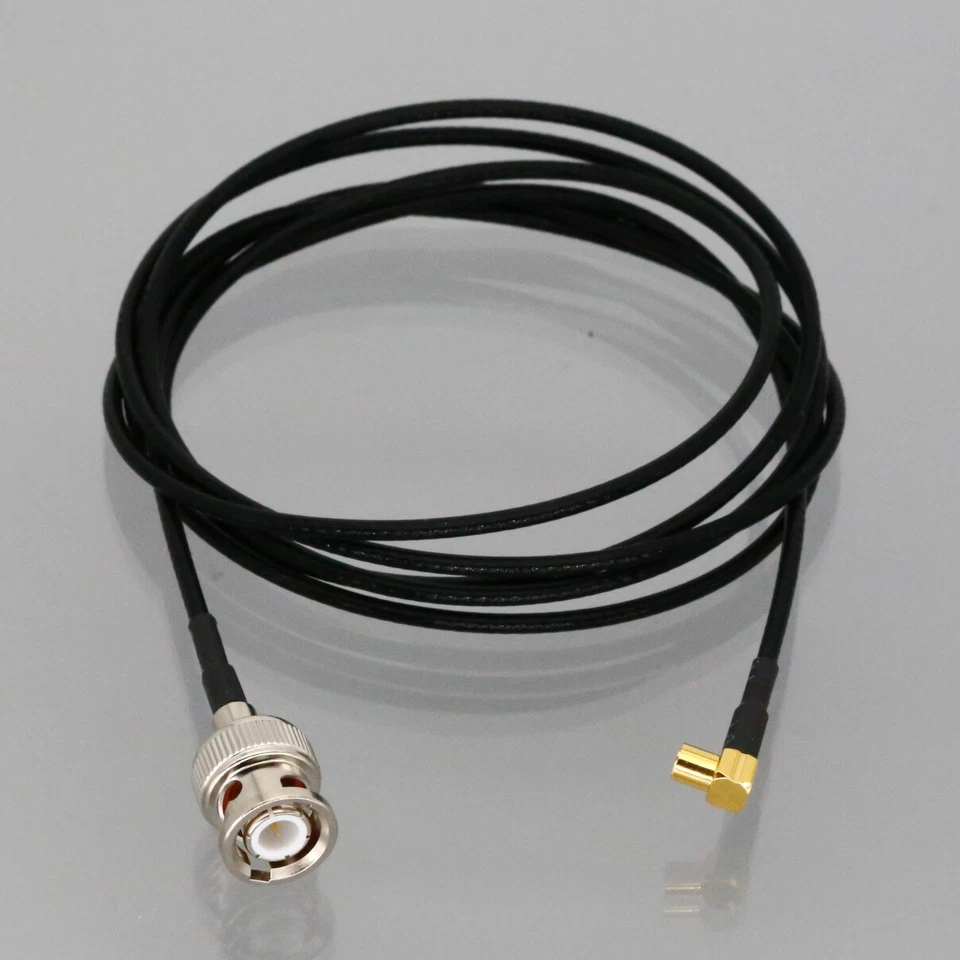 BNC Male to MCX Female Right Angle 0.5~15FT Cable For Ham Radio GPS Antenna TV - Image 3 of 4