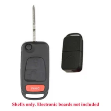 3b Keyless Remote Car Fob Flip Key Shell Case Compatible with Mercedes Benz