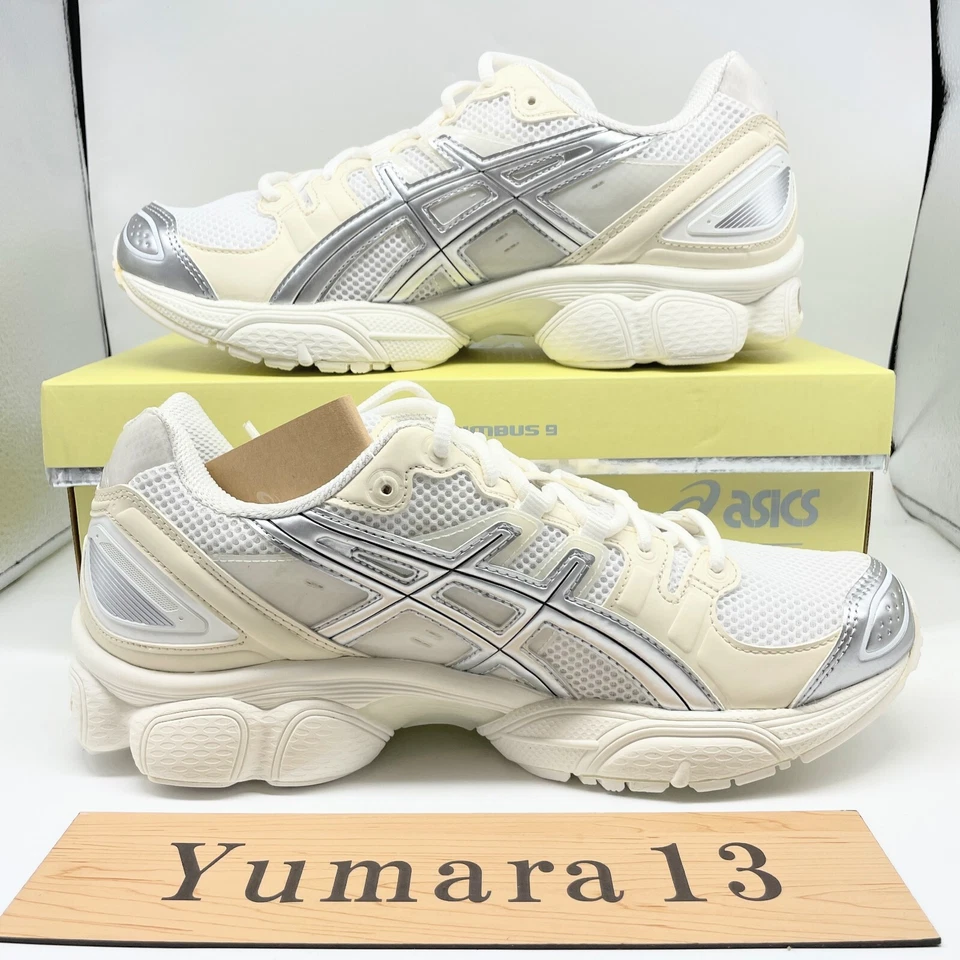 WIND AND SEA × Asics Gel-Nimbus 9 White Pure Silver 1201A801-100 Taglia Uomo - Immagine 3 di 4