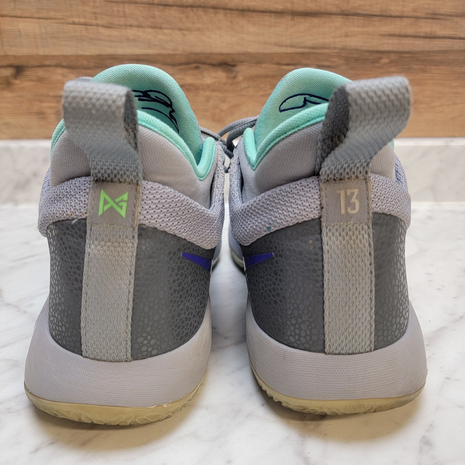 Nike PG Pure Platinum Shoes Men's Size 11 Gray Blue AJ2039-002