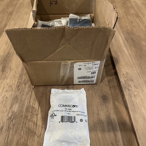 Bulk Buy! 30 Commscope M10LW4SP, Wall Mount Phone Jack Plate, Stainless