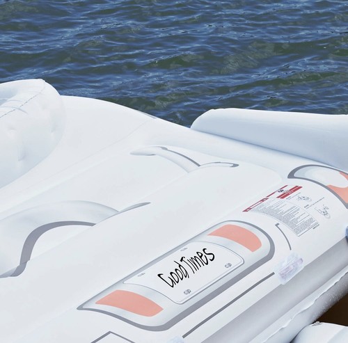 MM 21598 CONVERTIBLE CRUISER FLOAT White Inflatable IN HAND FAST SHIPPING! 🔥 - Picture 4 of 9