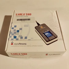 DigitalPersona USB Fingerprint ReaderScanner U.ARE.U5160 TestdWorking*Read Desc*