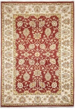 5x8' Red Vegetable Dyed Chobi Rug 74088