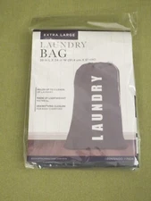 Gray Laundry Bag Extra Large 36 x 24, Drawstring, Lightweight, Bed Bath & Beyond