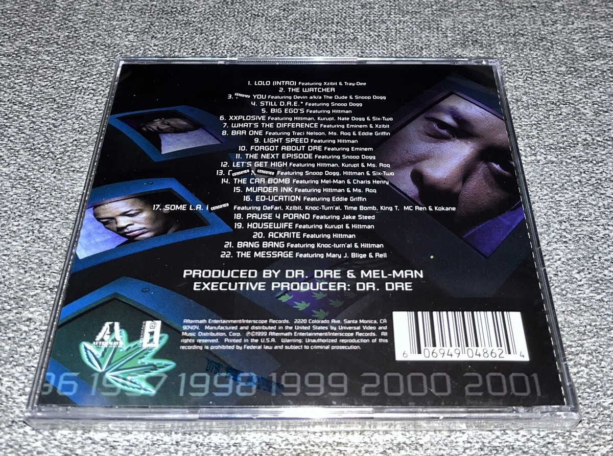 Dr Dre 2001 by Dr. Dre (CD, 1999) ⭐️Buy Any 3 Get 1 Free