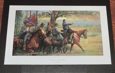 Dale Gallon - Jackson In The Valley - Civil War Print - Mint - UNFRAMED ...