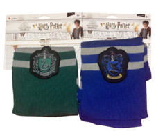 Harry Potter Knit Costume Scarf Set Of 2 Ravenclaw and Slytherin Wizarding World