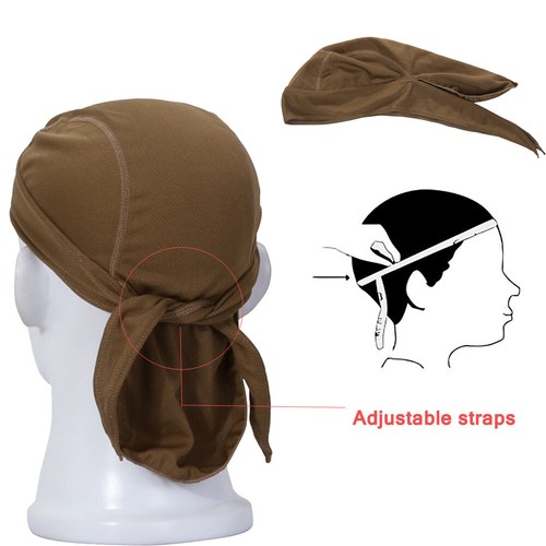 Men Biker Bicycle Do Doo Adjustable Bandana Skull Cap Du Rag Headband Beanie Hat - Picture 10 of 35