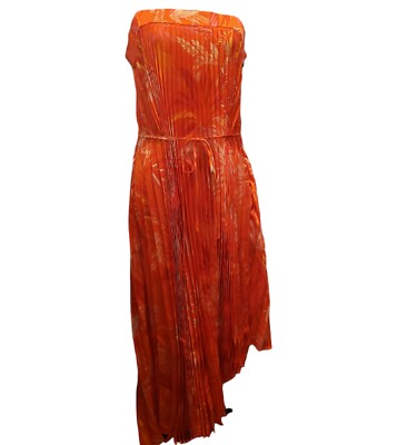 Nwt Milly Irene Ribbed Tropical Print Dress 4