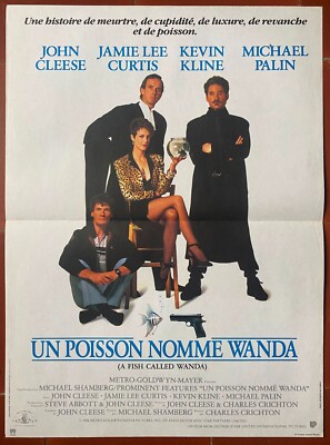 Plakat Ein Fisch Mit Namen Wanda John Cleese Jamie Lee Curtis 40x60cm