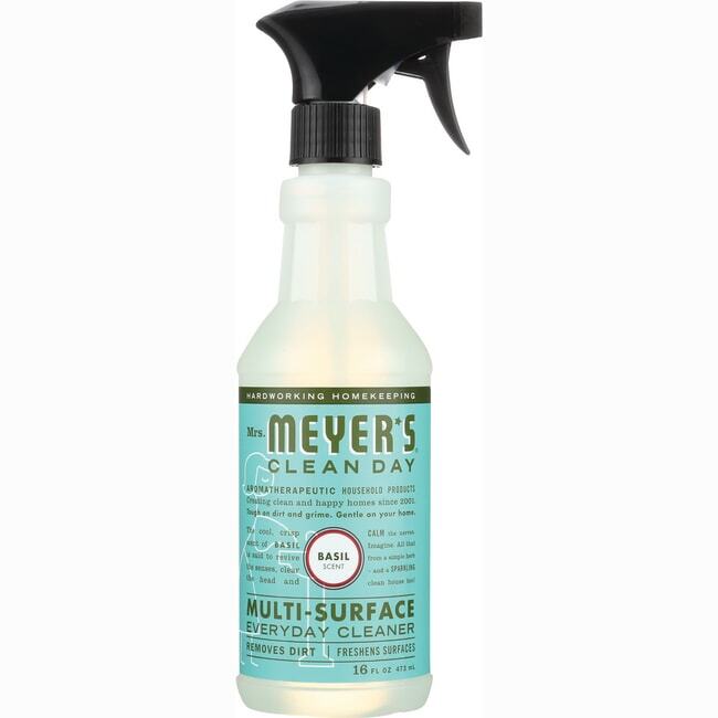 Ежедневное средство для очистки нескольких поверхностей Mrs. Meyers Clean Day - Базилик, 16 жидких унций Liq