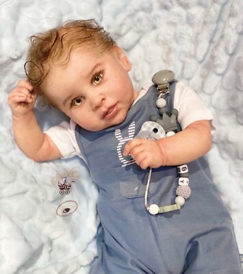 Andrea realistic boy reborn doll by Iveta Eckertova