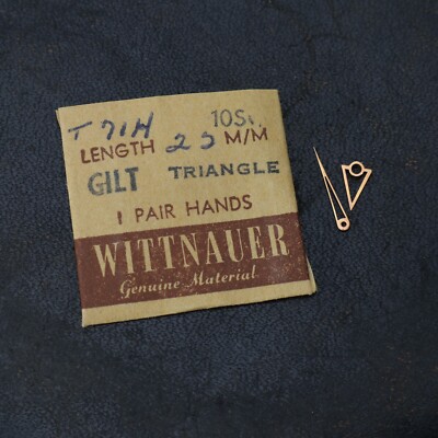 NOS Wittnauer 10S Gilt Traingle Pair Hands 22mm Watch Part T71H (#C6D9)