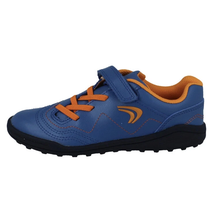 Clarks Boys Casual Blue Orange Trainers Award Fly K UK Size 4.5 G EU 37.5