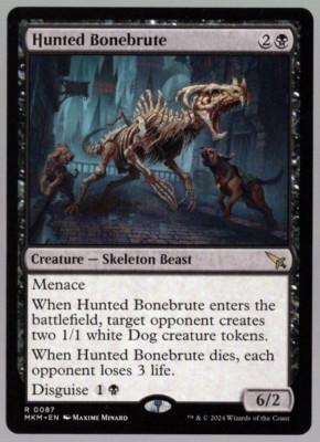 Hunted Bonebrute 0087 Non Foil Rare Murders at Karlov Manor MTG NM