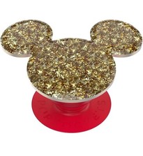 PopSockets PopGrip Cell Phone Grip Stand Disney Earridescent Golden Mickey New