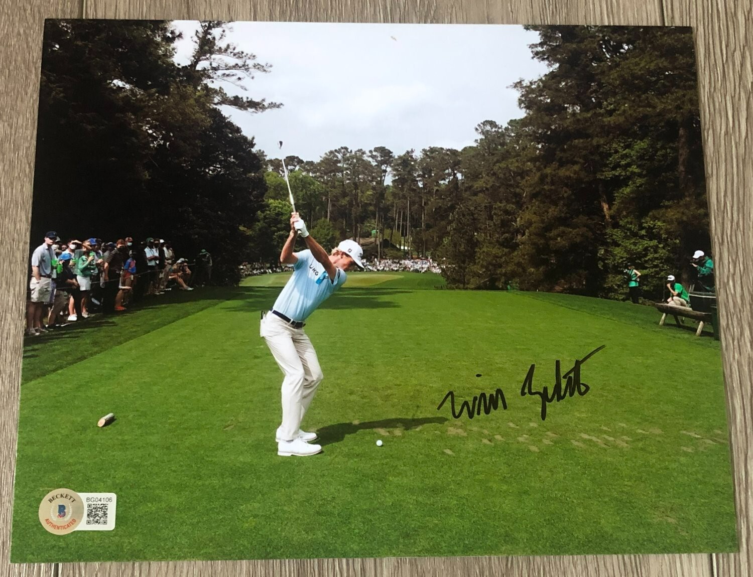 Will Zalatoris Autographed Signed MASTERS 8x10 PHOTO w/EXACT PROOF BECKETT BAS COA 