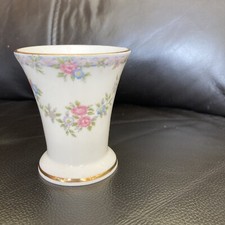 Coalport Bone China Rankgitter Rose 8 cm Posy Vase Vintage Sammlerstück Wohndeko