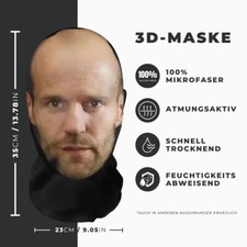 Realistische Jason 3D-Druck Vollgesichtsmaske – Atmungsaktiv, leicht