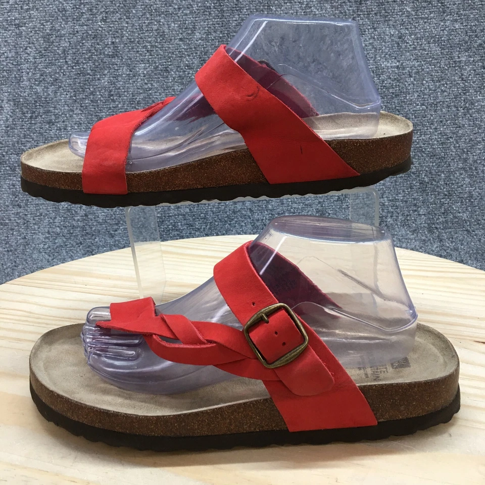 White Mountain Sandal Womens 11M Red Crawford Open Toe Slip On Casual W22715Z - Image 2 of 4