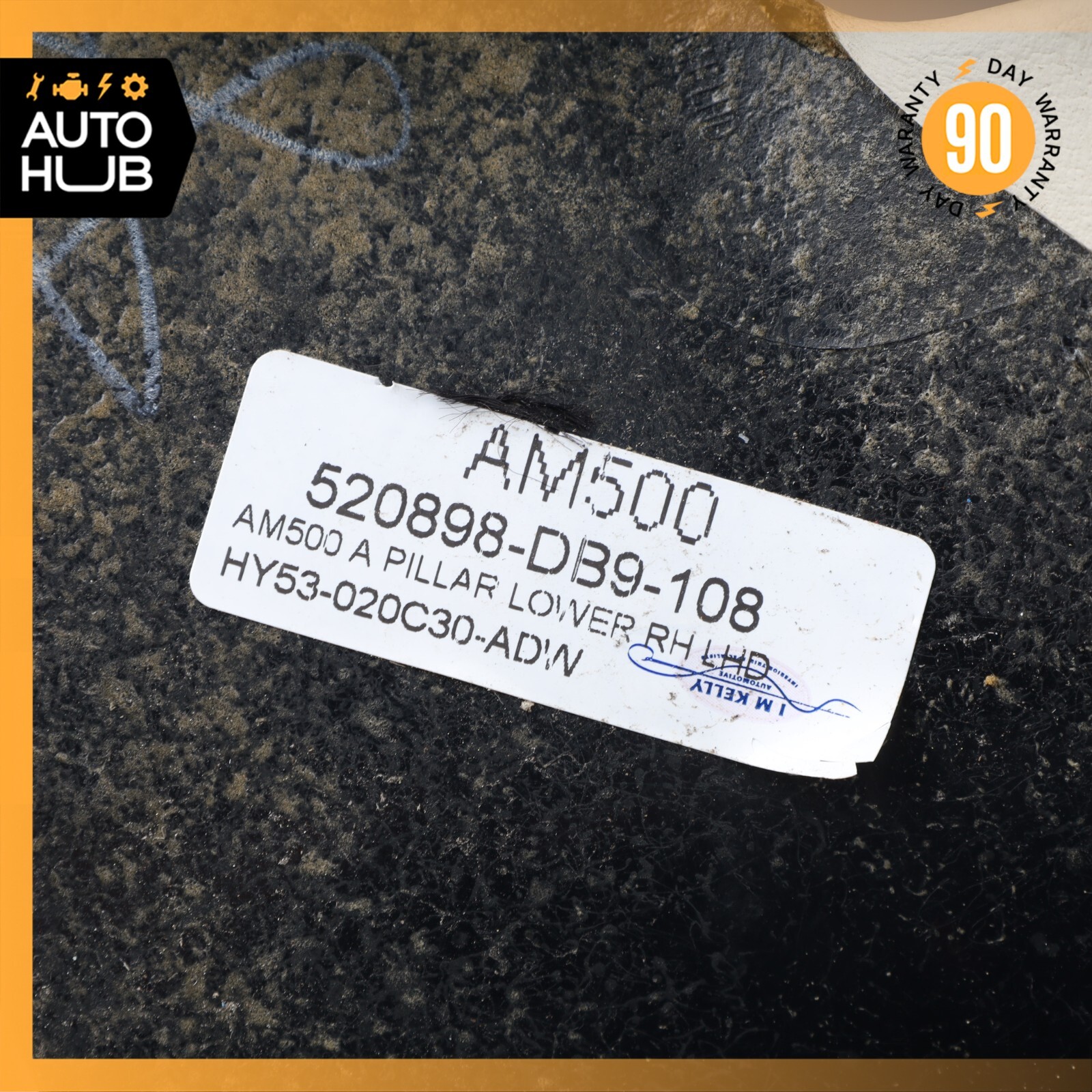 19-23 Aston Martin DB11 Front Right Side Lower A-Pillar Kick Panel Trim OEM 7k