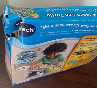 VTech Touch Teach Sea Turtle NEW BUT HAS DAMAGED BOX