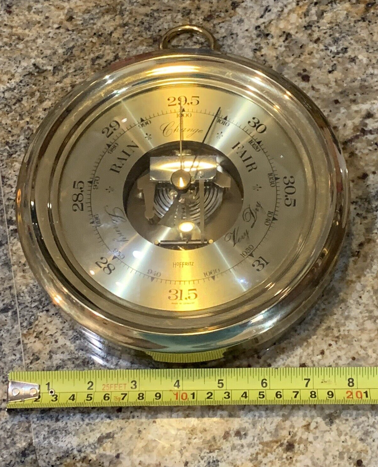 Vintage Hoffritz Barometer Made in Germany 8" Size eBay