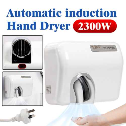 2300W Wall Mounted Super Powerful Automatic Electric Hand Dryer 360° Rotational - Picture 1 of 10