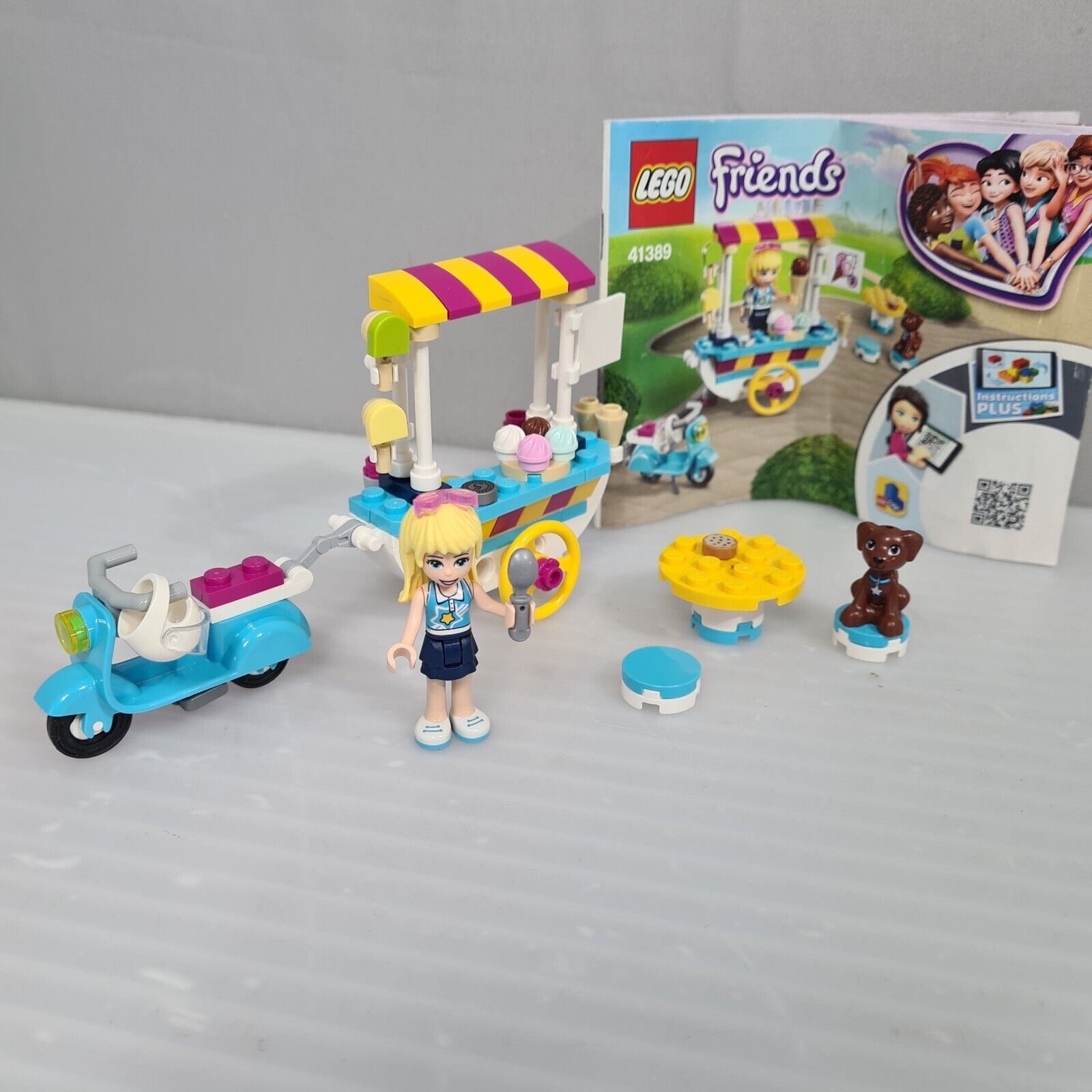 Lego Friends Ice Cream Cart 41389 With Manual Complete 